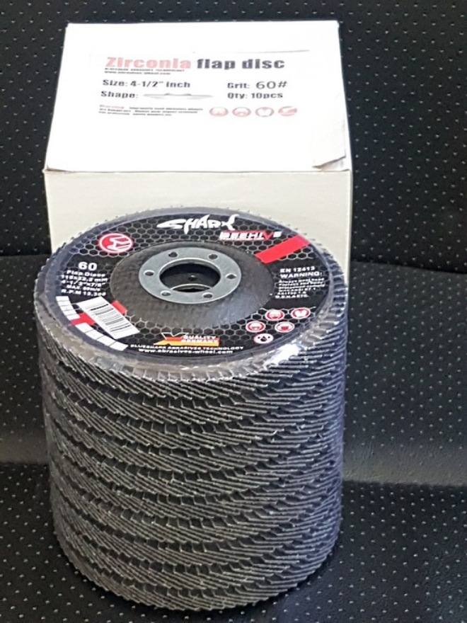 Picture of Shark Zirconium Flap Discs- Buy in Bulk and Save!