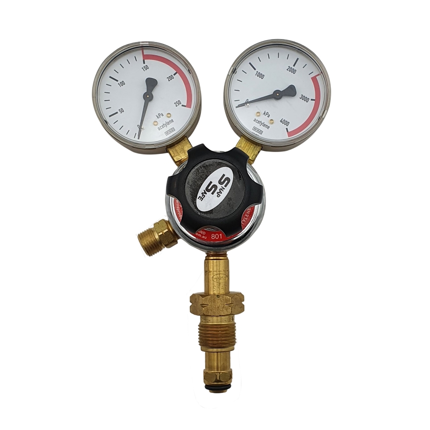 Harris 801 Twin Gauge Acetylene Regulator