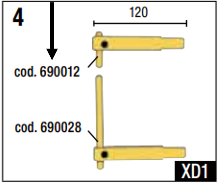 Telwin 690012 Spot Welding Electrode Straight D10x50mm