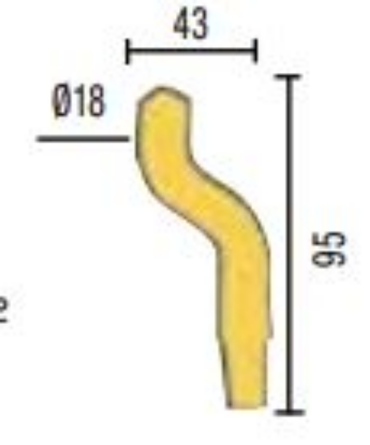 Telwin 690036 Spot Welding Electrode Bent D18x95mm