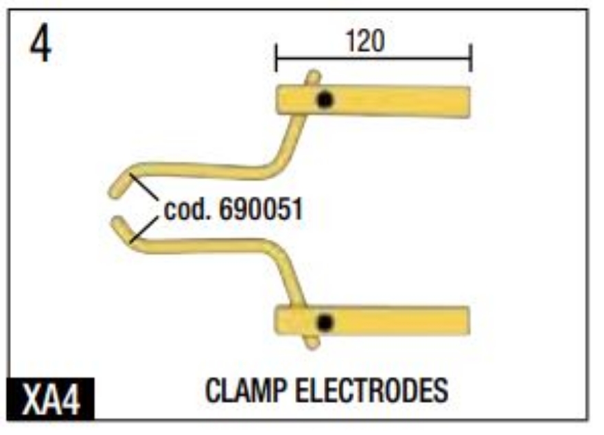 Telwin 803155 Spot Welding XA4 Straight Arm Set 120mm