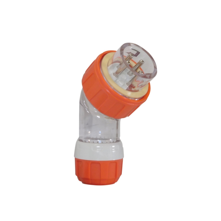  PDL16 16A 4 Pin 500V Angled Cable Plug