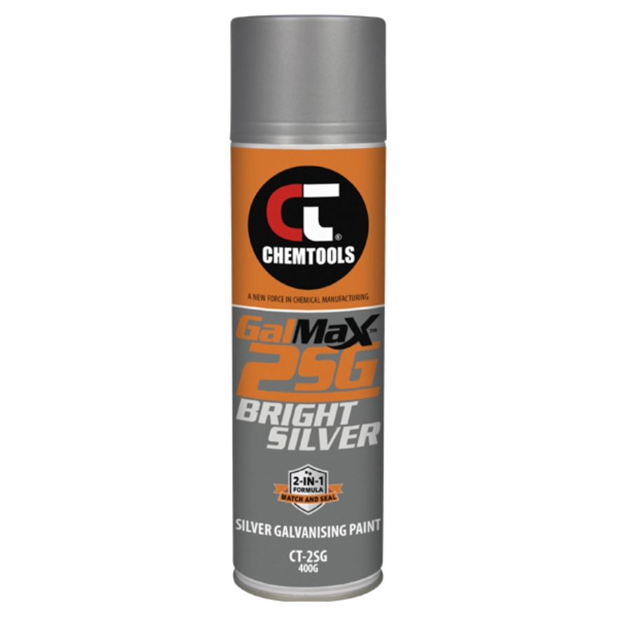 Chemtools Galmax™ 2SG Bright Silver 2-in1 Galv Aerosol 400g