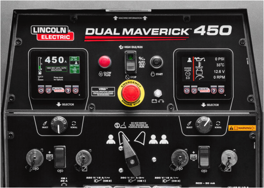 Lincoln Dual Maverick 450 Engine Driven Welder