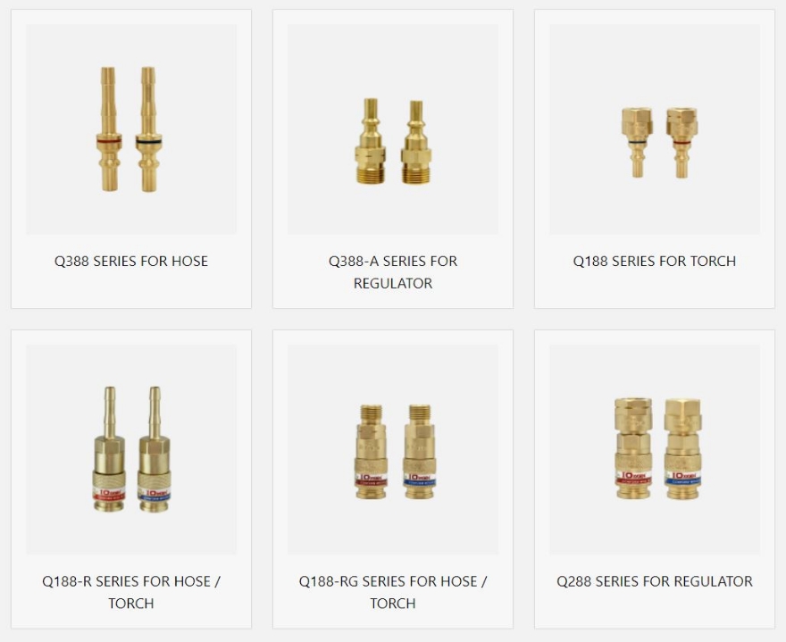 Promax Quick-Action Fittings For Oxy/Fuel Hoses