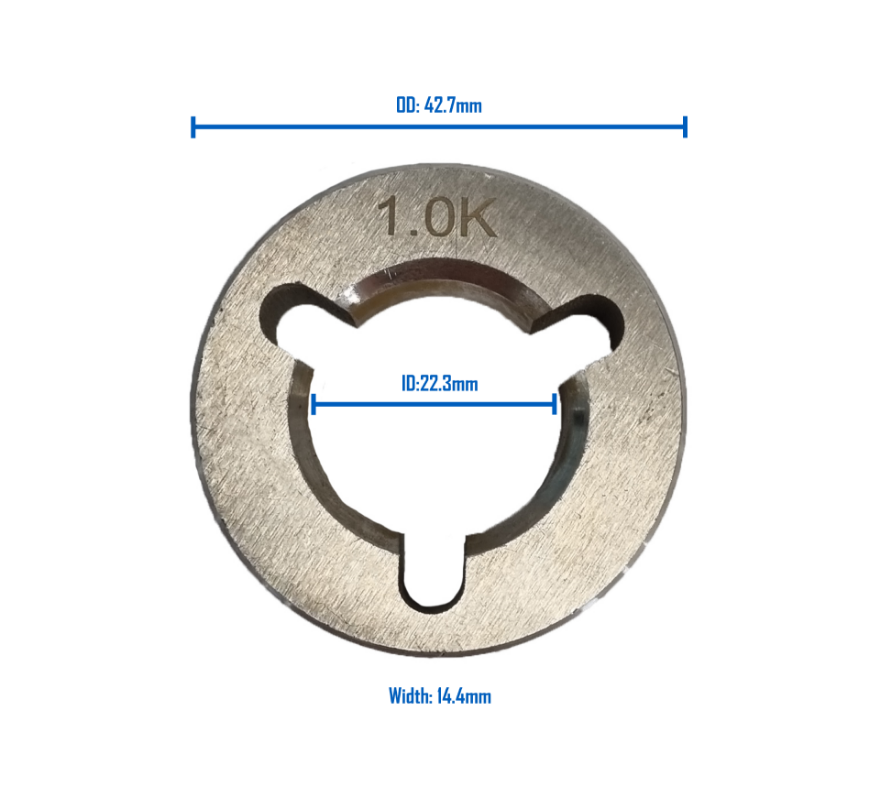 Miller Style OD43 ID22 W14 Drive Rollers