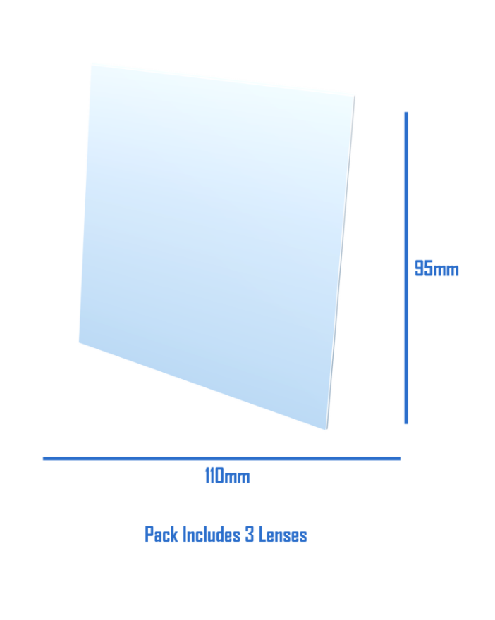 Strata Outside Lens 110x95mm 3Pk