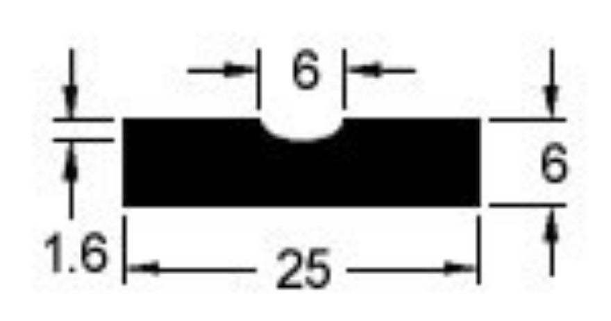 Promax 1G43-R Ceramic Weld Backing 6.3mm x 1.6mm 12M Box