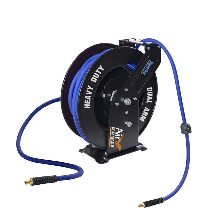 Air Command Dual Arm Steel Retractable Hose Reel 20M