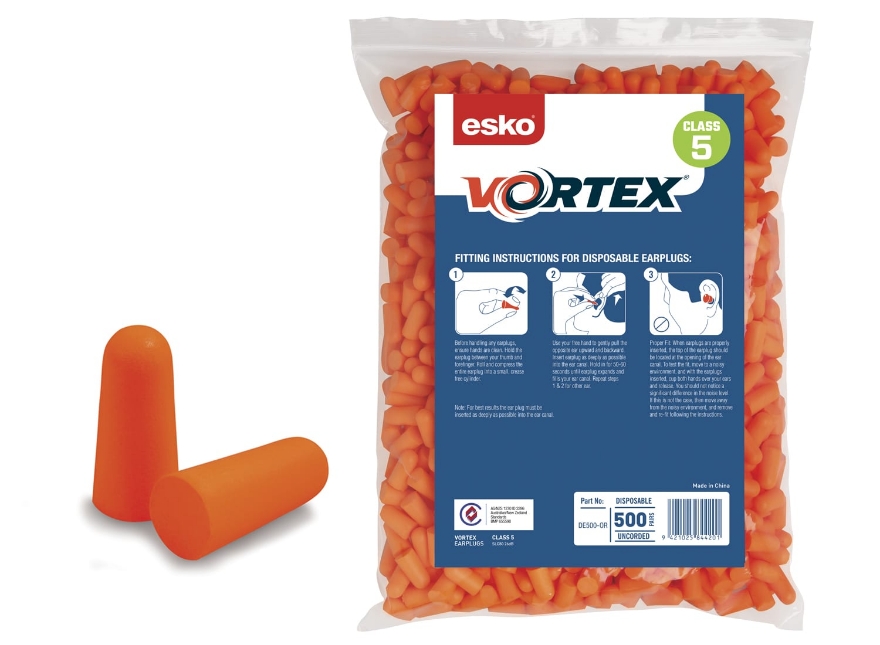 Esko Vortex Earplugs 500Pk