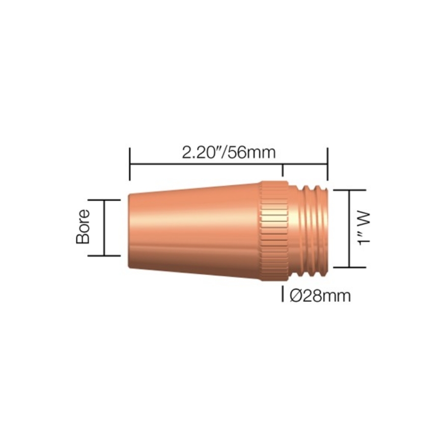 Tweco Style TW5 M25 Nozzles