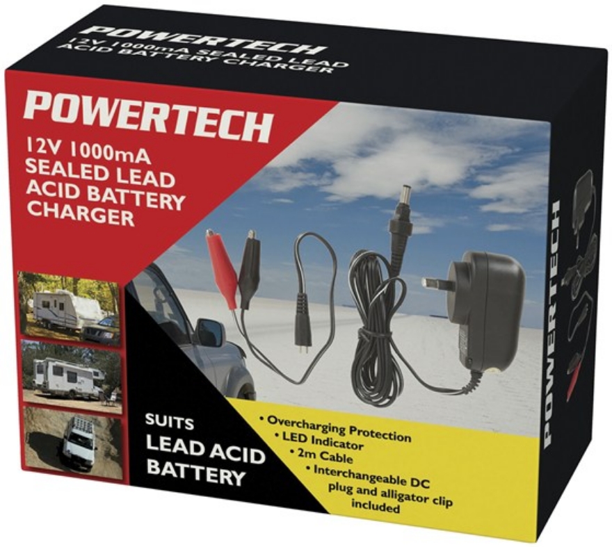 Powertech MB3619 12V 1A SLA Battery Charger