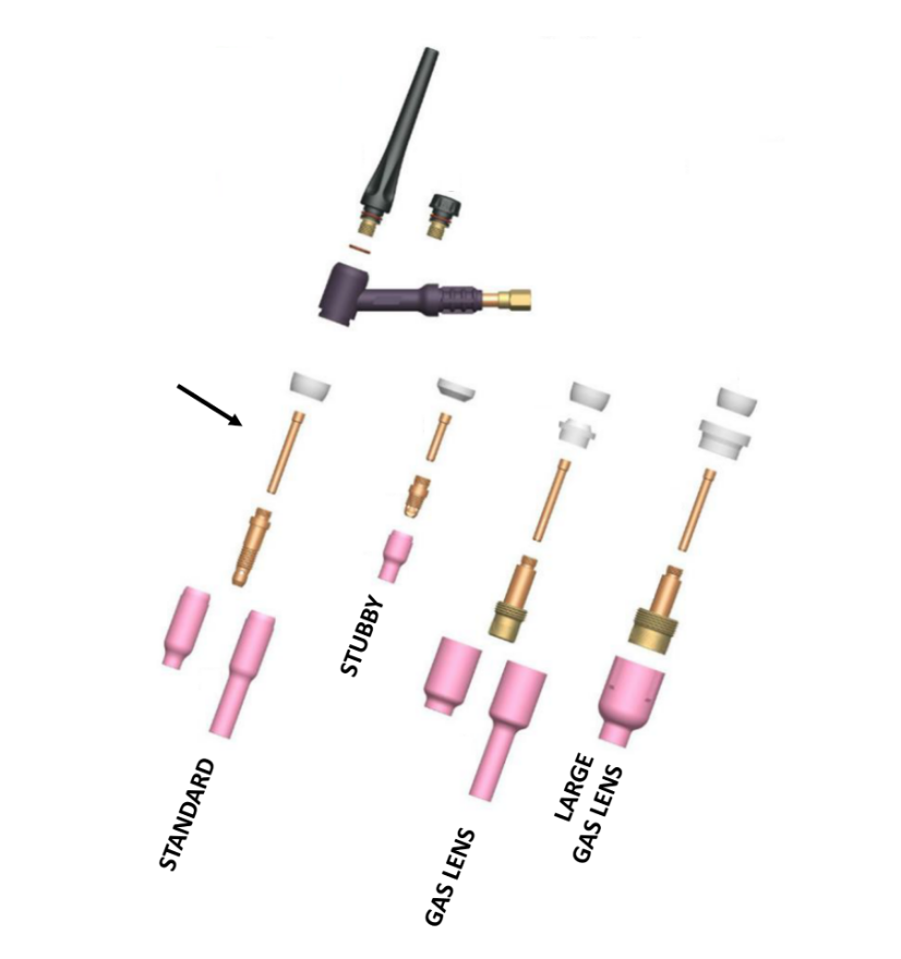 Strata WP17/WP18/WP26 Tig Torch Standard Collets