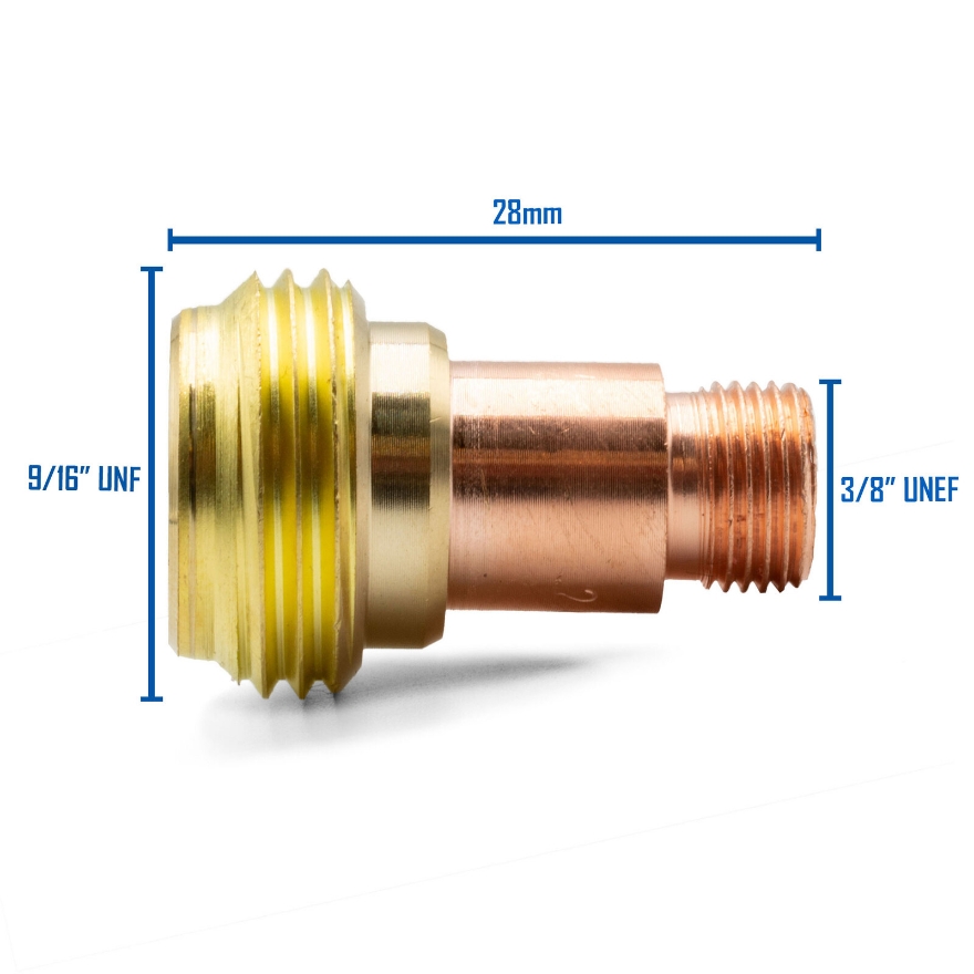 Strata WP917/WP18/WP26 Tig Torch Stubby Gas Lens Collet Bodies