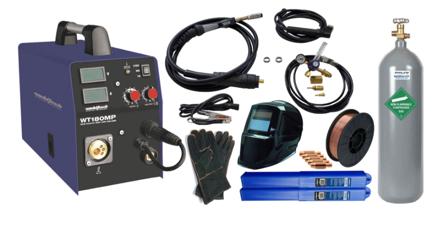 Weldtech WT180MP 180A Multi-Process Welder Package