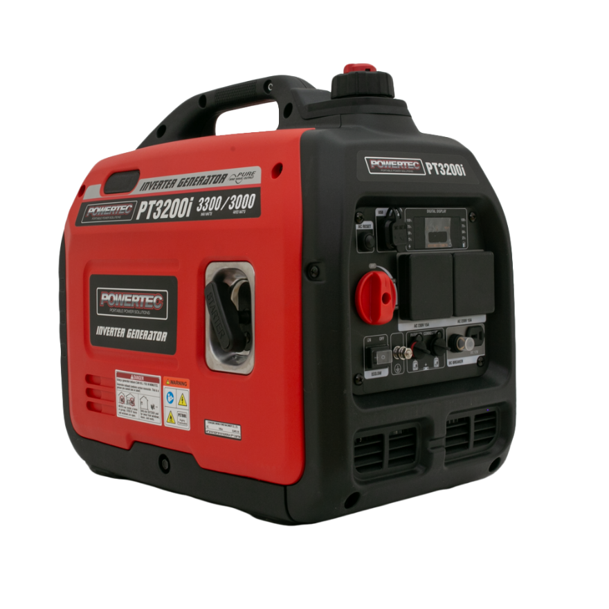 Powertec PT3200i Silenced Inverter Generator