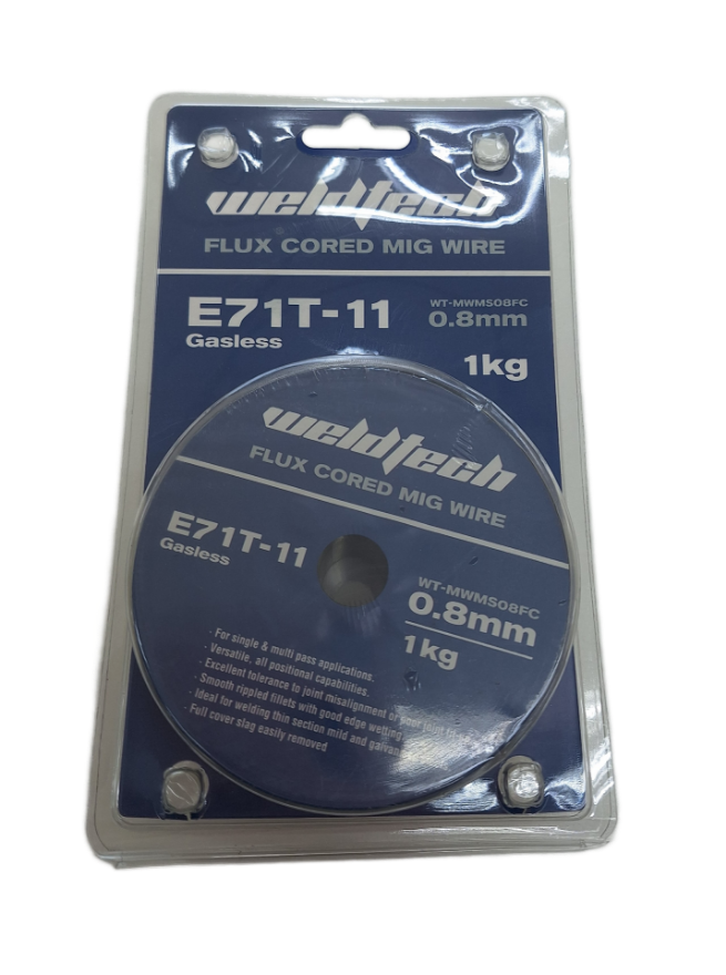 Weldtech E71T-11 Gasless Flux-Cored Mig Wire 0.9kg