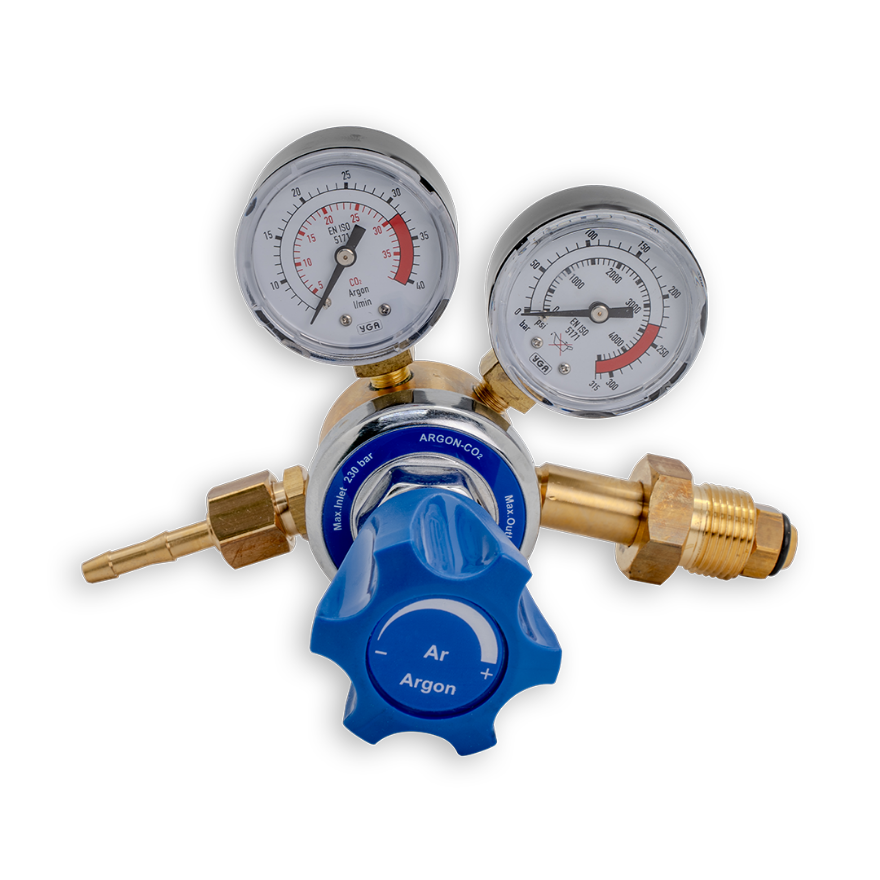 Strata GR105AR Argon Twin Gauge Gas Regulator