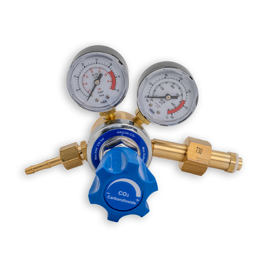 Strata GR105CO2 CO2 Twin Gauge Gas Regulator