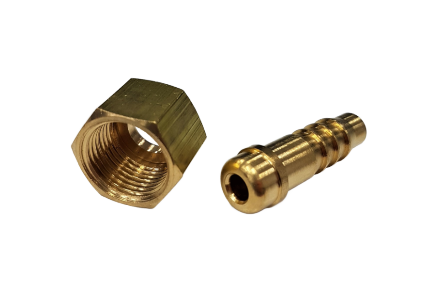 Strata 5/8UNF RH Nut & 6mm Hose Tail