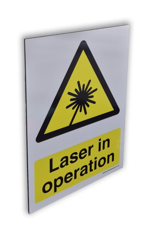 Promax 'Laser In Operation' Warning Sign